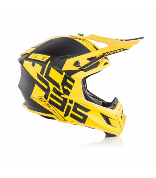 Casco Motocross Acerbis Profile 5 Negro Amarillo Fluor - EuroBikes